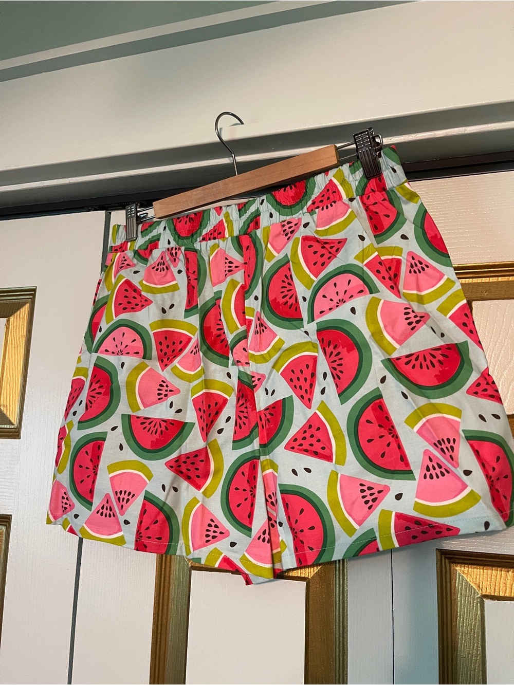 Retrolicious Women’s Pink Watermelon Print Casual Shorts - Picture 4 of 5